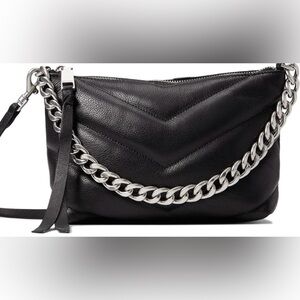 NWOT Rebecca Minkoff Black Crossbody Bag with Silver Chain
